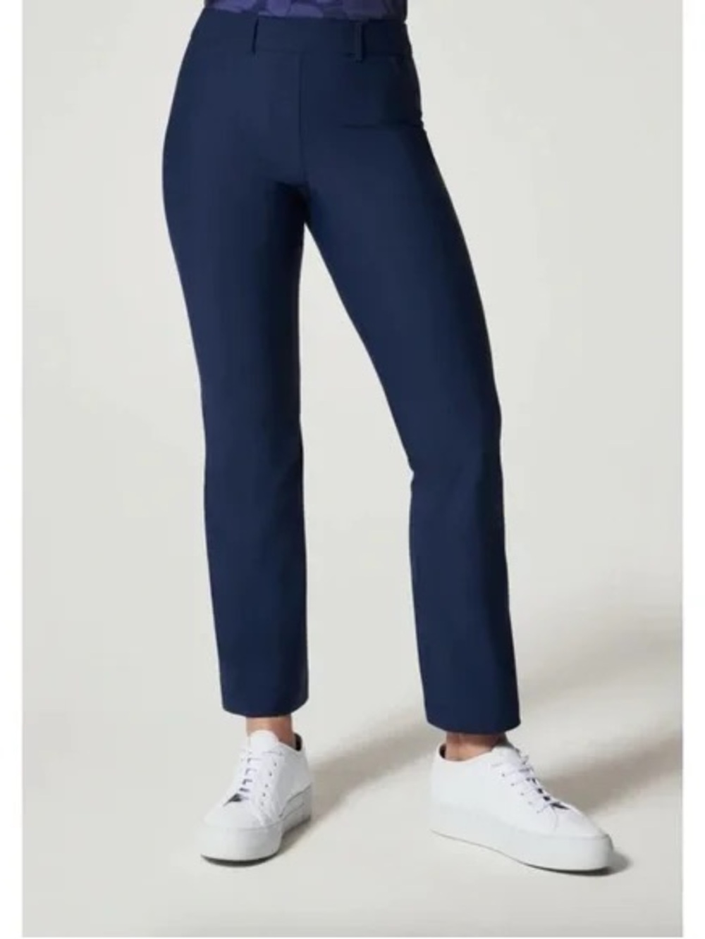 SPANX Sunshine Kick Flare Pants XL Midnight Navy High Rise Stretch Pull-On
